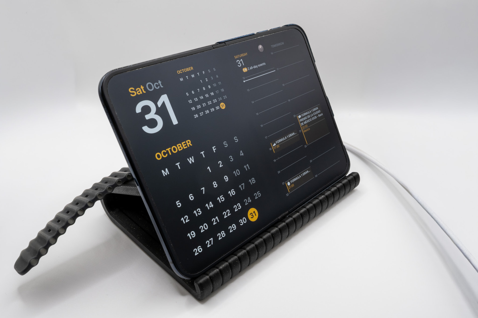 Calendar widget in StandBy on Duock